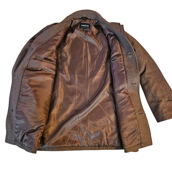 nwot London Fog Wool Peacoat men's L - Picture 3 of 7